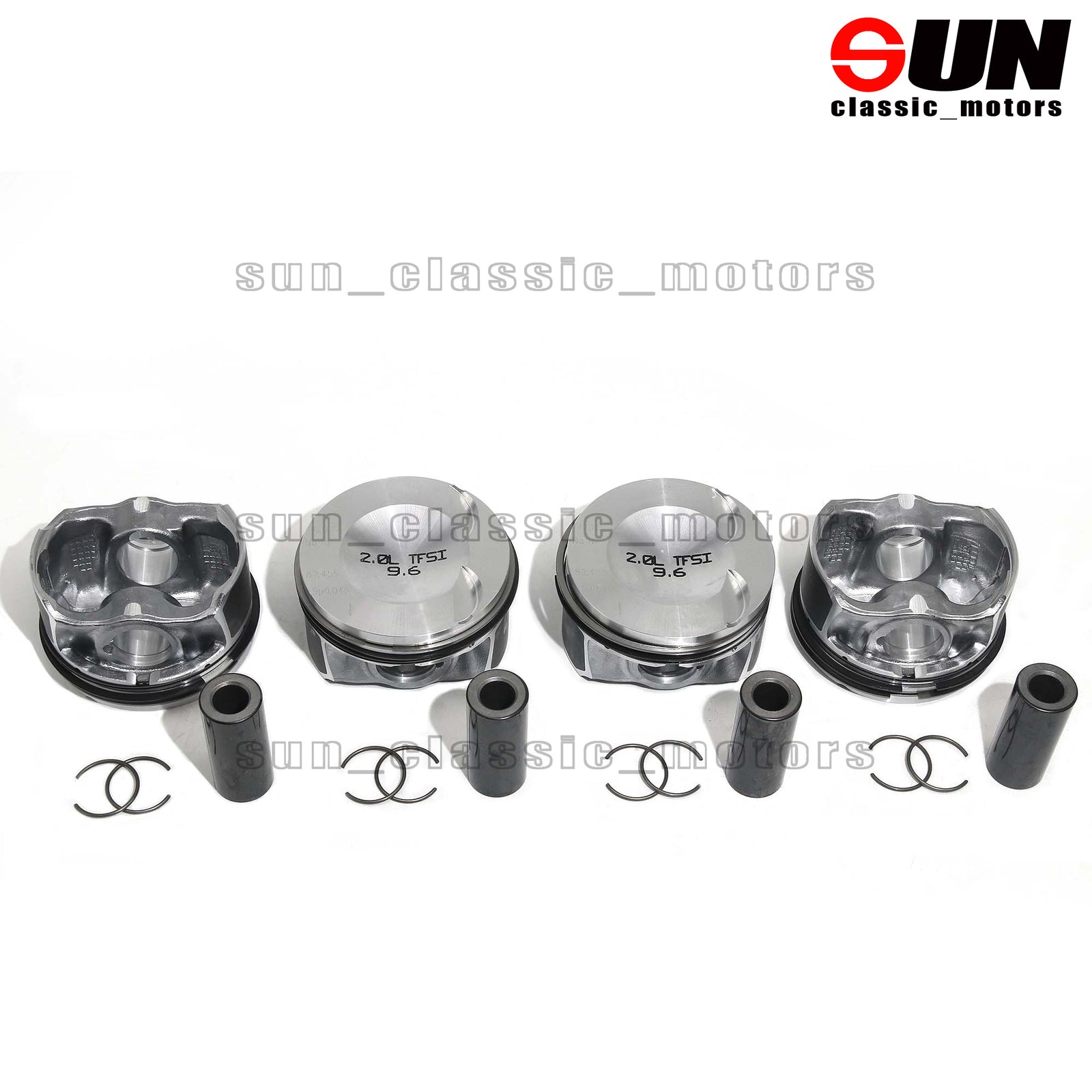 4x KS Upgraded 23mm Piston & Rings Set 06H107065DM for Audi A5 A4 for VW for Jetta 2.0T