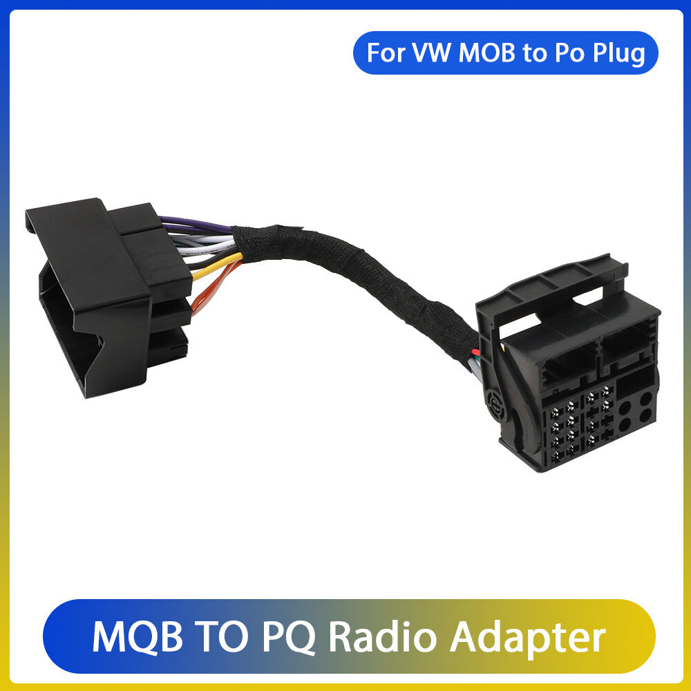 F¨¹r for VW RCD330 RCD340G 187B 187F MQB zu PQ Adapter kable ISO Upgrade Auto Radio