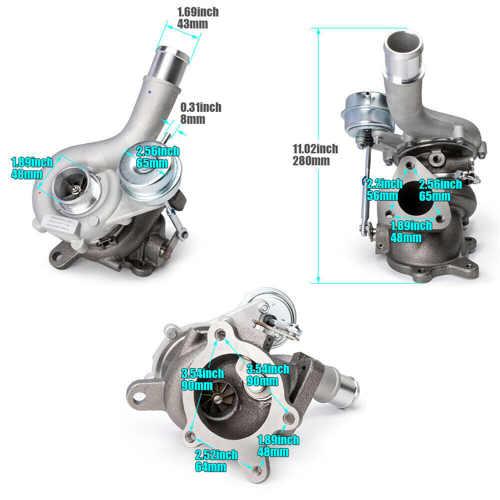 Turbo Turbocharger Set For 10-19 for Ford Explorer Taurus for Lincoln MKS MKT 3.5L RHLH