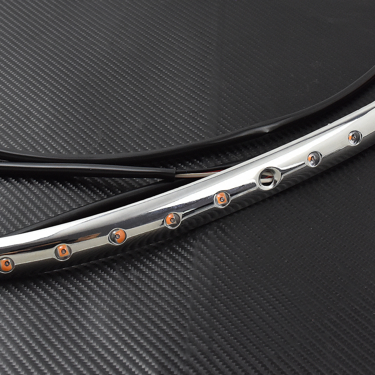 Windshield Trim Turn Signal LED Light Fit for Harley Touring Electra Glide 14-20