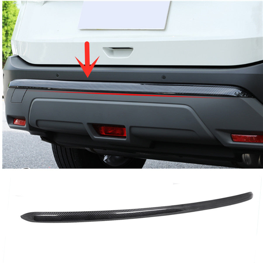 For Rogue 2021-2023 ABS Carbon Rear Bumper Lower Protector Cover Trim B n