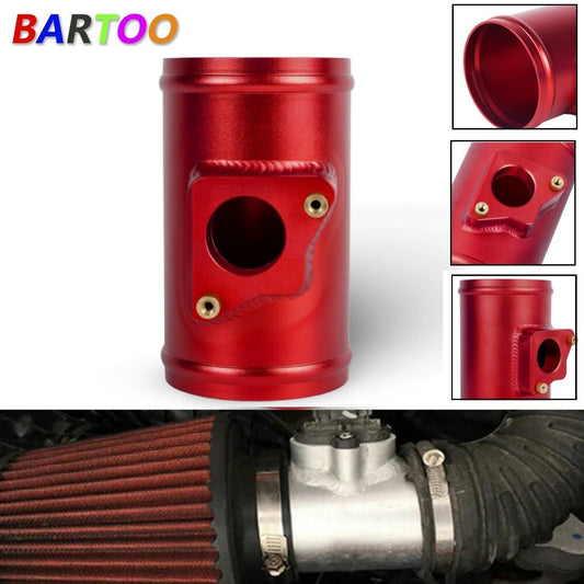 for Subaru for Suzuki 3/76mm MAF Mass Air Flow Sensor Mount Adapter Tube Red