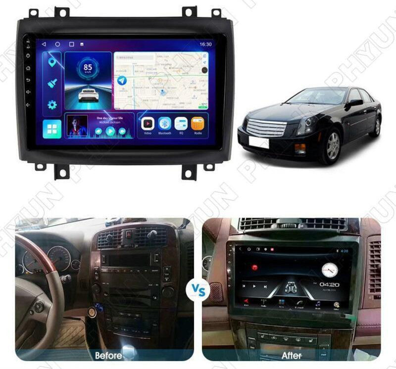 Android 10.0 Media Player 1+16GB for Cadillac CTS 2003-2007 with Radio, GPS, Navigation, and WiFi. n