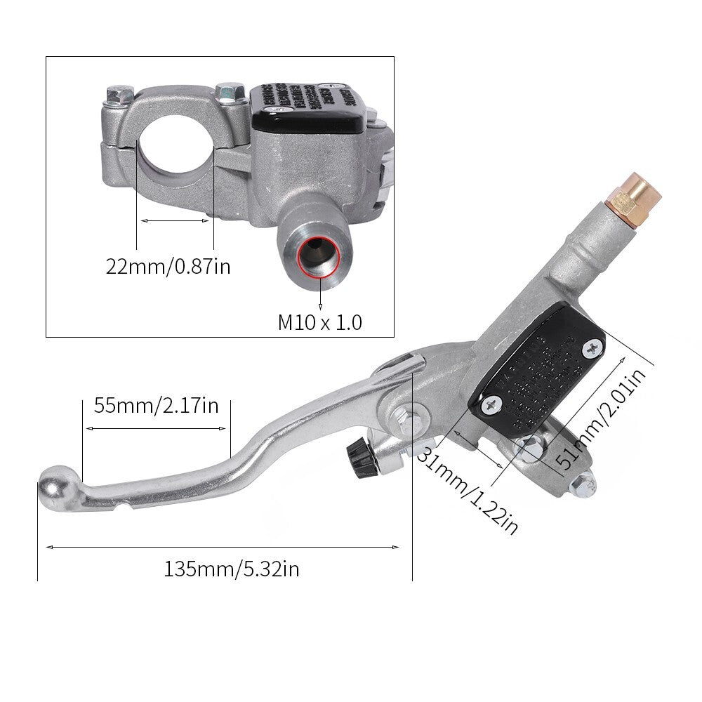 For GASGAS EX250/300 MC125 MC250F Hydraulic Clutch Master Cylinder Pump w/Lever Q