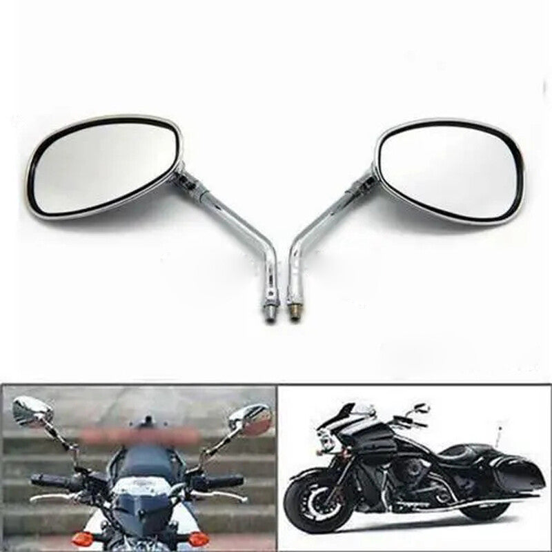 2-piece set of silver side mirror conversion for motorcycles, suitable for Honda CB350. n