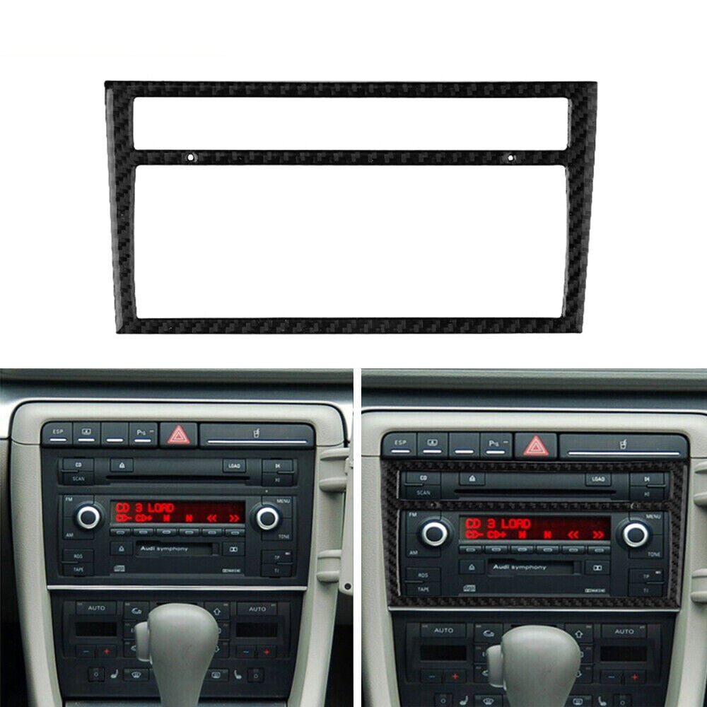 Carbon fiber air conditioning frame trim for Audi A4 S4 2005-2006