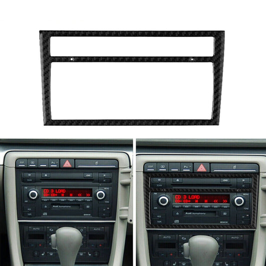 Carbon fiber air conditioning frame trim for Audi A4 S4 2005-2006