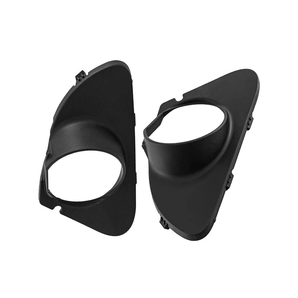 Left + Right Front Bumper Fog Light Lamp Covers Frame For 645CI 650I 650Ci 645