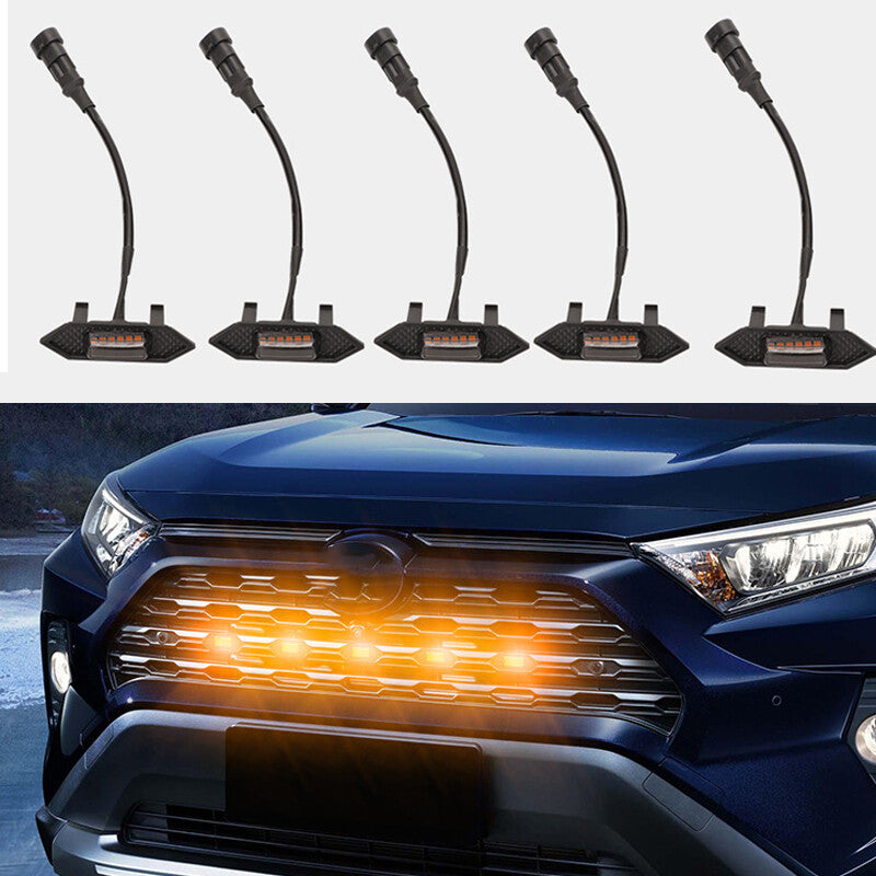 1 Set for Toyota Rav4 Daytime Running Lights for Grill Yellow