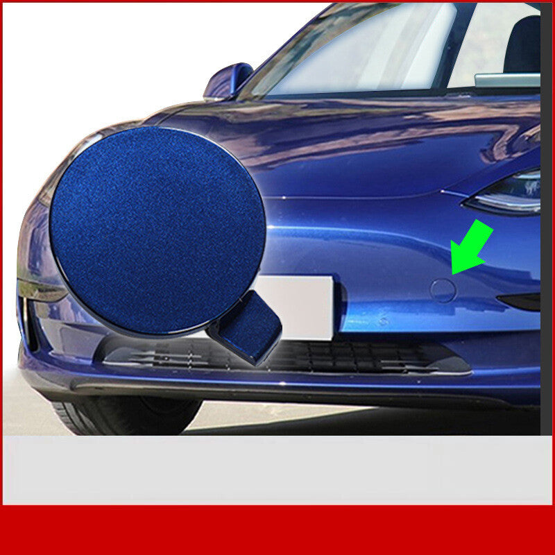 Front Bumper Tow Hook Cover Towing Hook Cover Cap for Tesla Model 3 2017-2023 Q