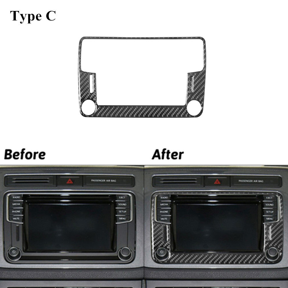 1x Carbon Fiber Interior Rear Cupholder Cover Trim For FX4 2004-2008 v