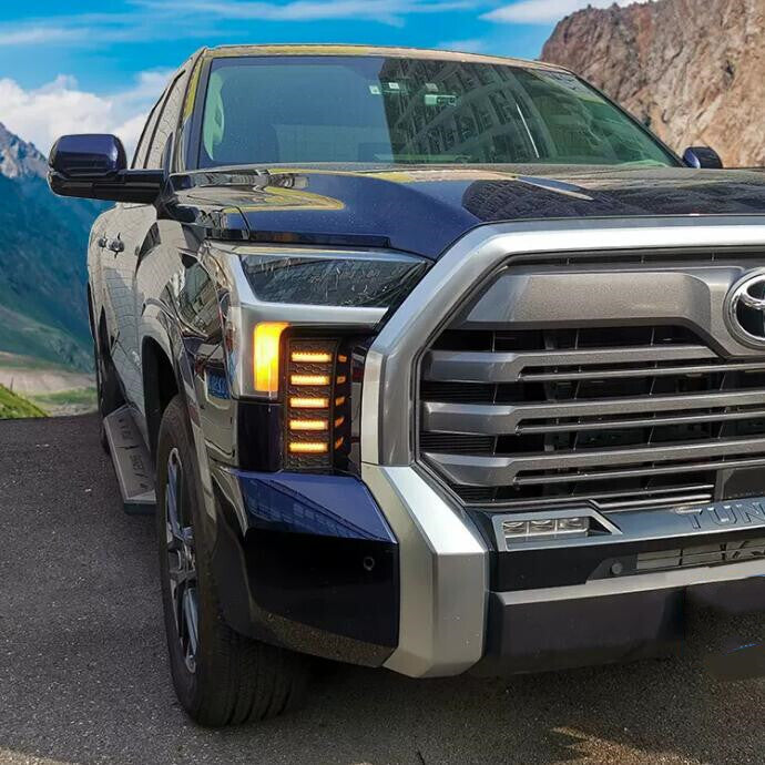 LED daytime running lights, fog lights, and headlights are suitable for Toyota Tendera 2022-2024.