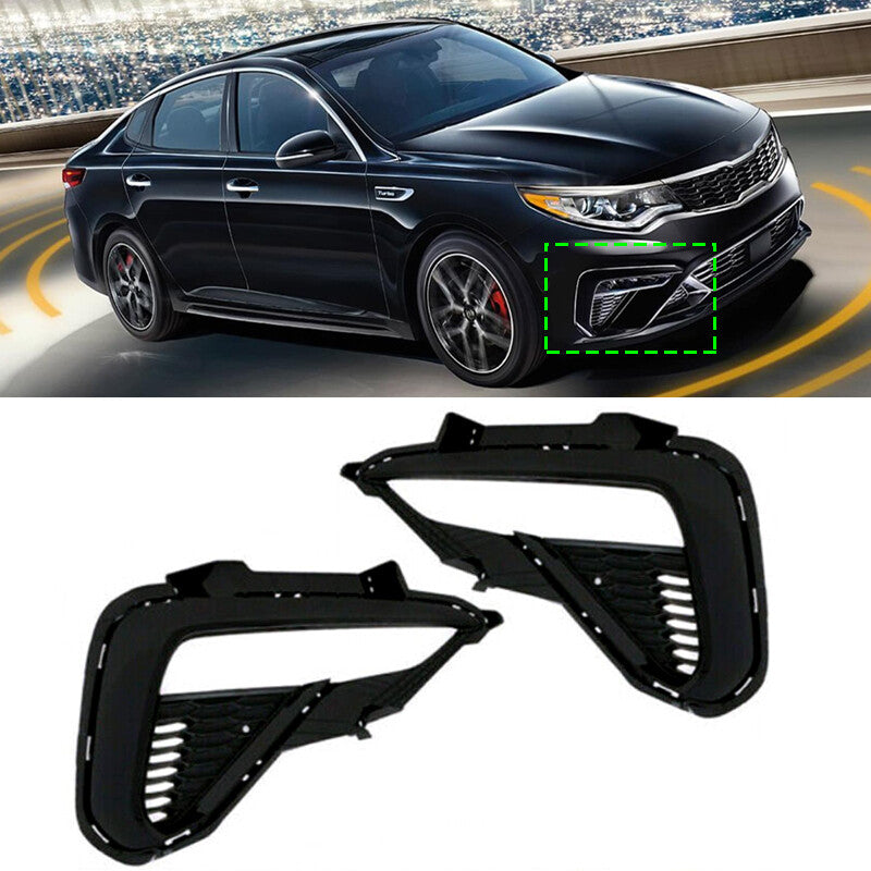LHRH Front Bumper Fog Lamp Cover Bezel Trim for KIA OPTIMA 2019-2020