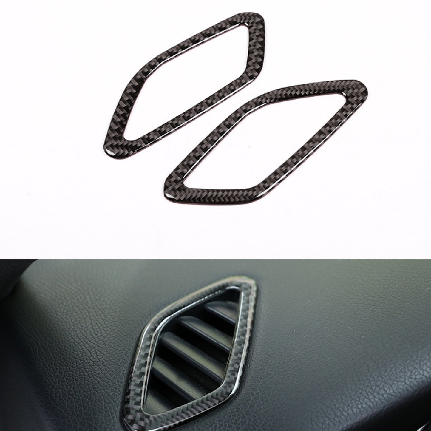 Carbon Fiber Air Condition Vent Cover Fit for Mercedes Benz A GLA CLA 2013-17