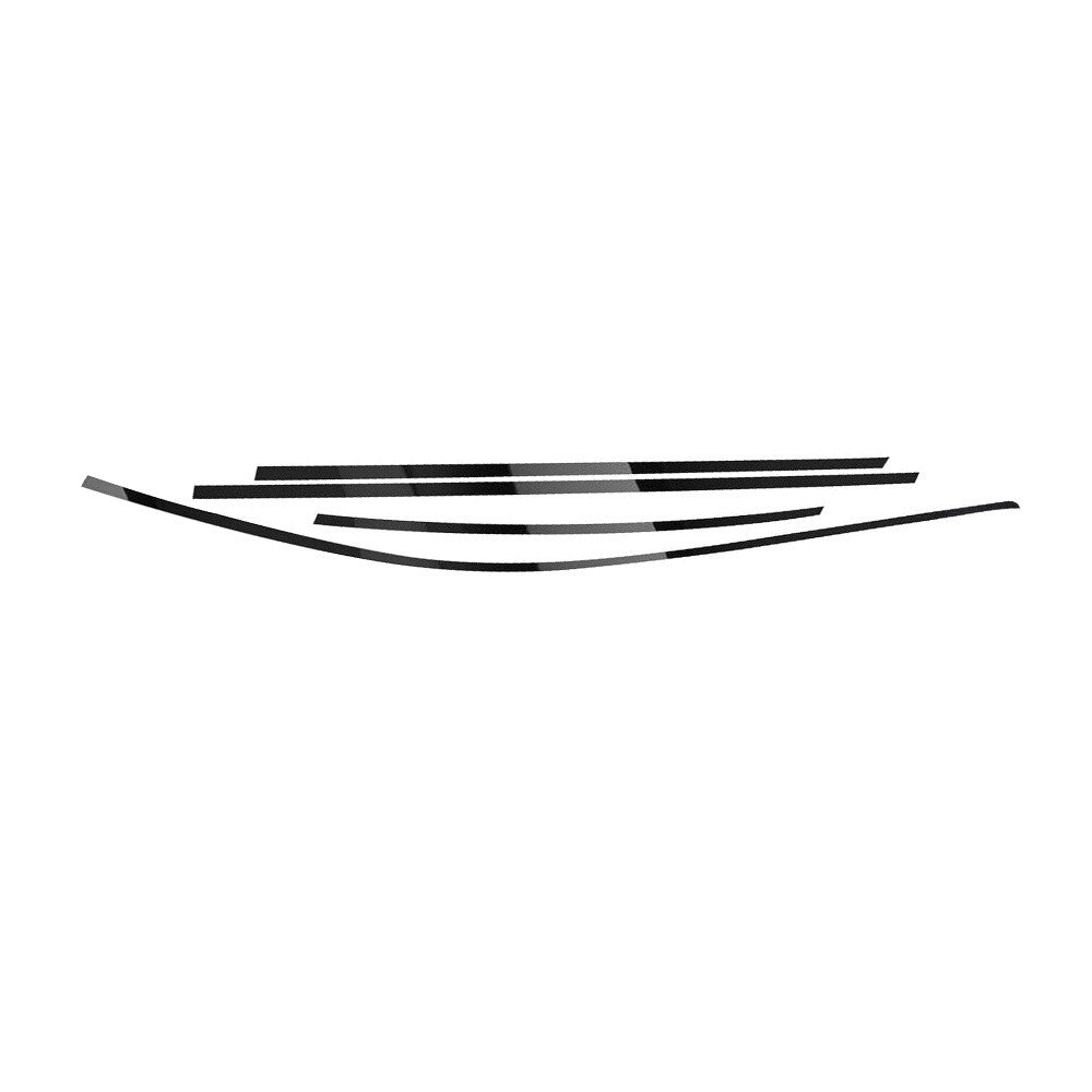 Chrome Delete Blackout Overlay Window Trim Bright Black for Infiniti Q50 2014-23