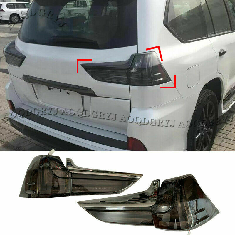 Smoked LED Rear TailLight Brake Assembly Kit Replace for LEXUS LX570 2016-2021