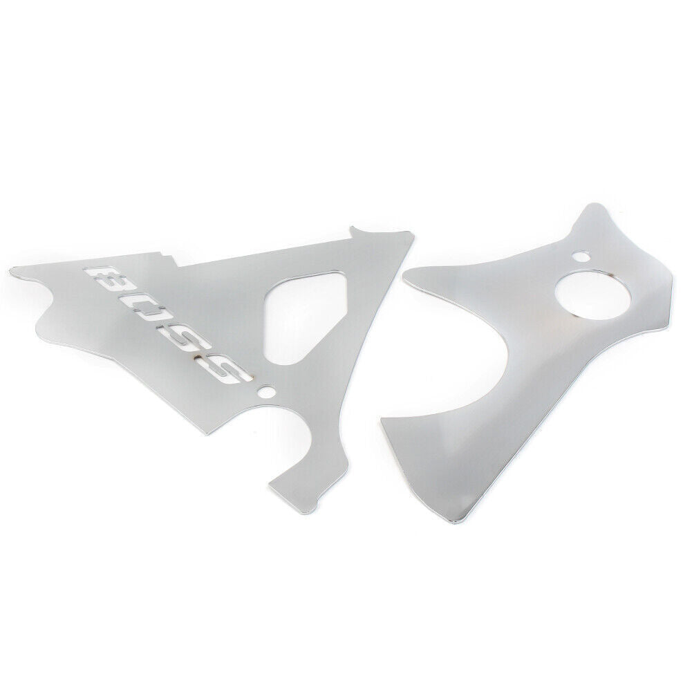 2 Pcs for Suzuki Boulevard M109R Engine Side Covers Frame Fillers Keyhole Chrome