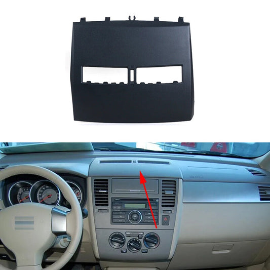 For Tiida 2005-2011 Dashboard Air Conditioner Outlet Panel Frame black v