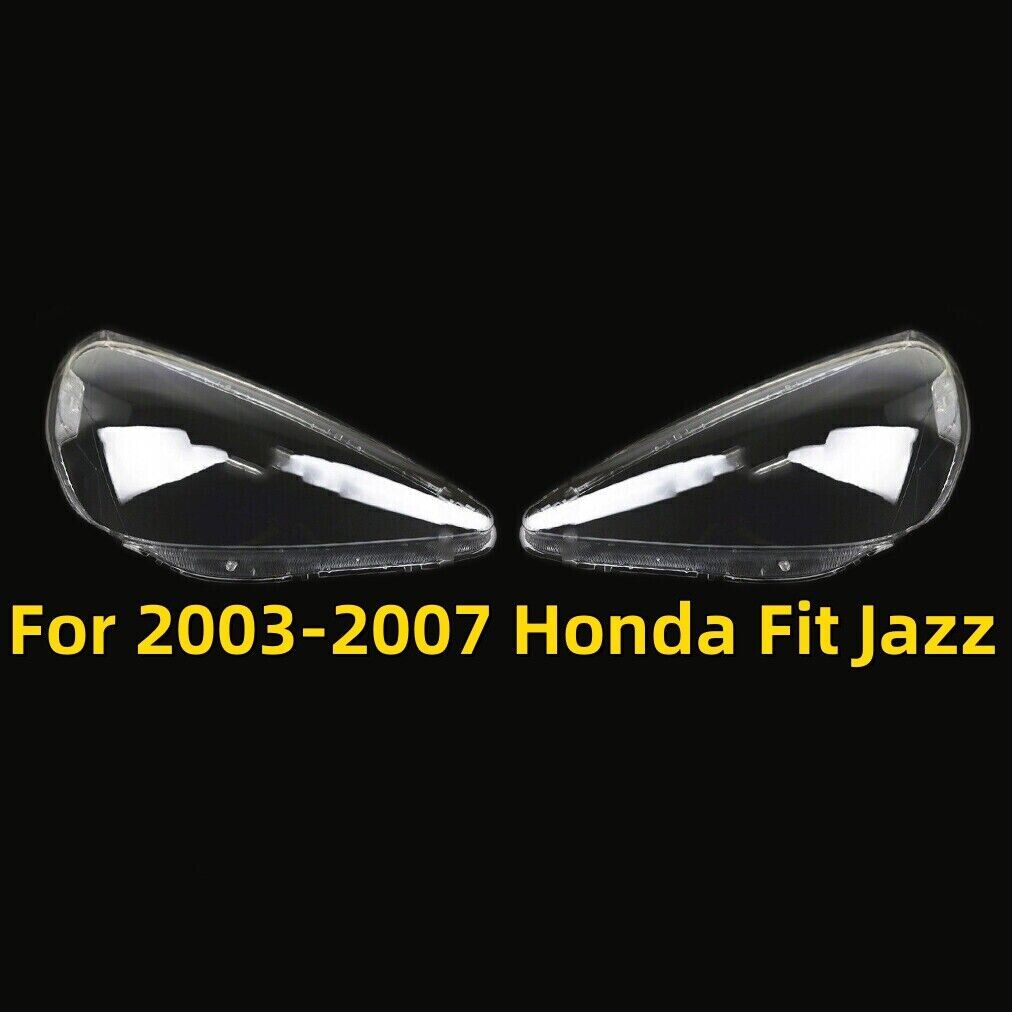 For 2003 2004-07 for Honda Fit Jazz Hatchback Transparent Headlight Cover Lens Shell