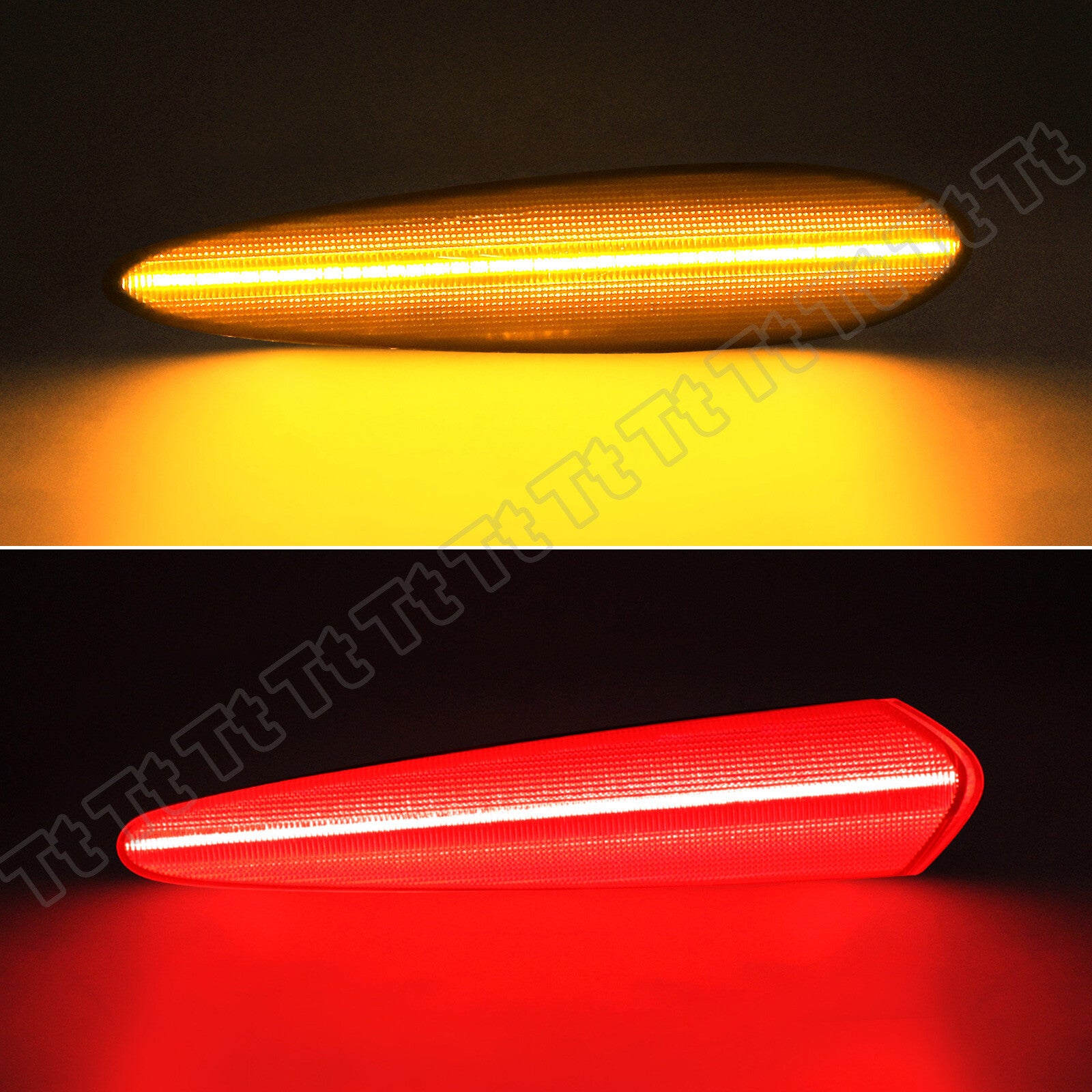 4x For 00-03 for Maxima LED Front/Rear Bumper Side Marker Lights Smoked - v