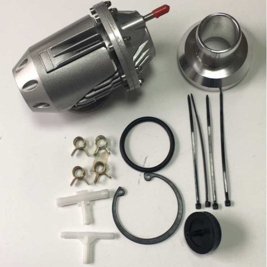 Turbo Blow Off Valve For HKS 3 SQV3 Pull-Type Aluminum SSQV BOV w/Adapter Silver