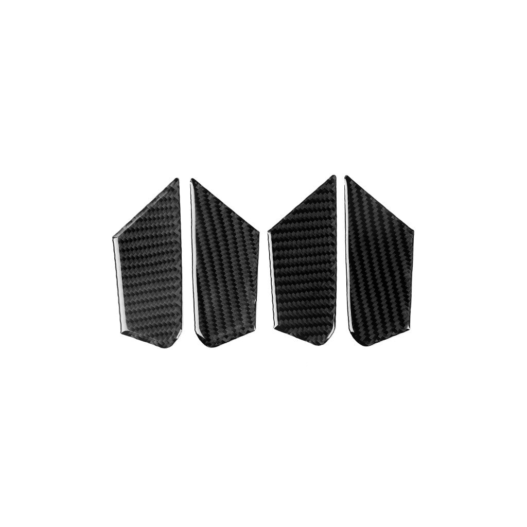 Red Carbon Fiber Front Door Control Cover For Colorado 2004-2012/ for Canyon 2005-12 v