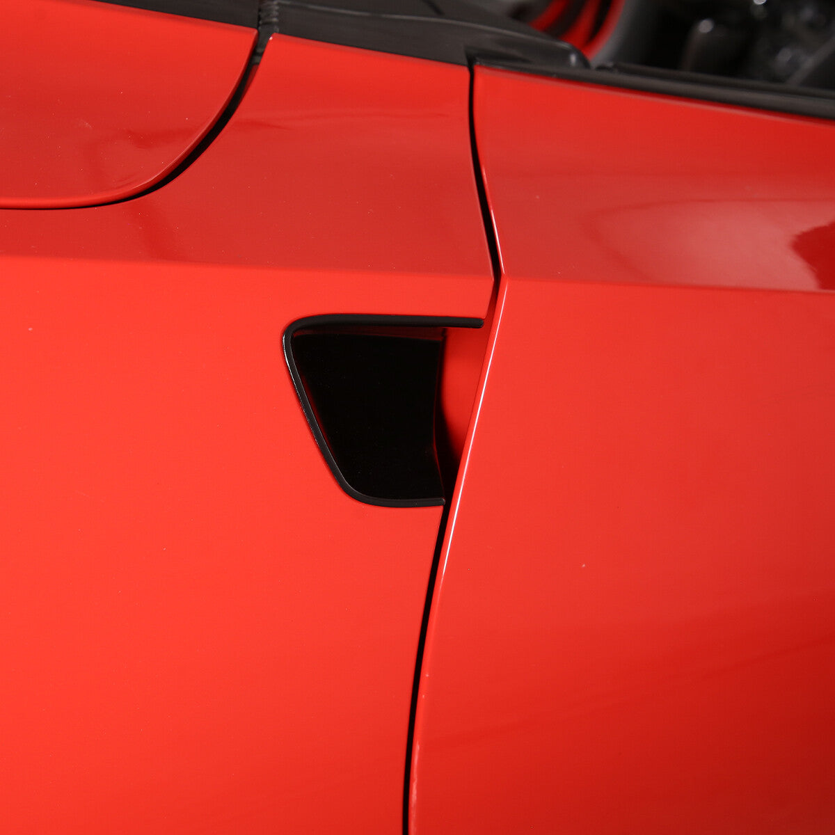 Glossy black protective trim body door handle cup cover trim for 2014-19 for Corvette C7