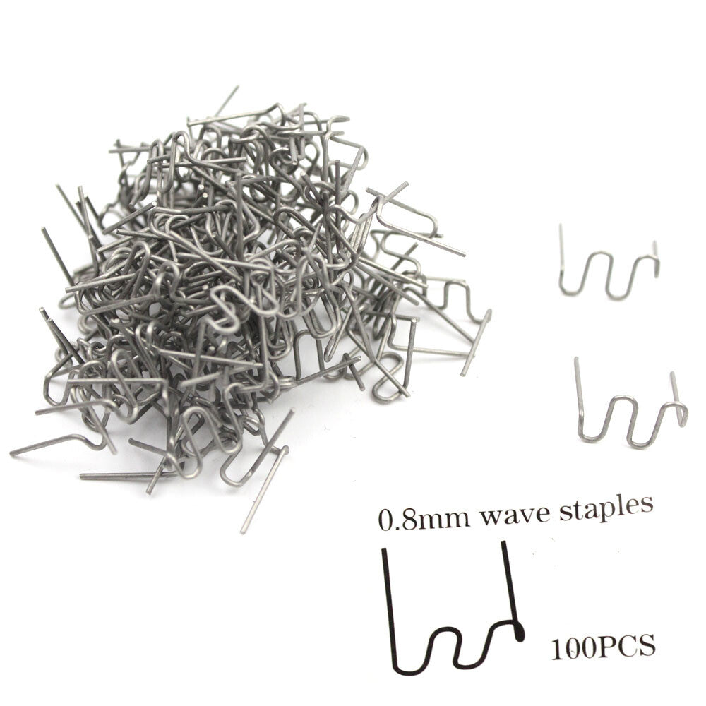 Universal Hot Corrugated Flat Staples Pre-Cut 100-0.6mm Plastic Stapler Repair v