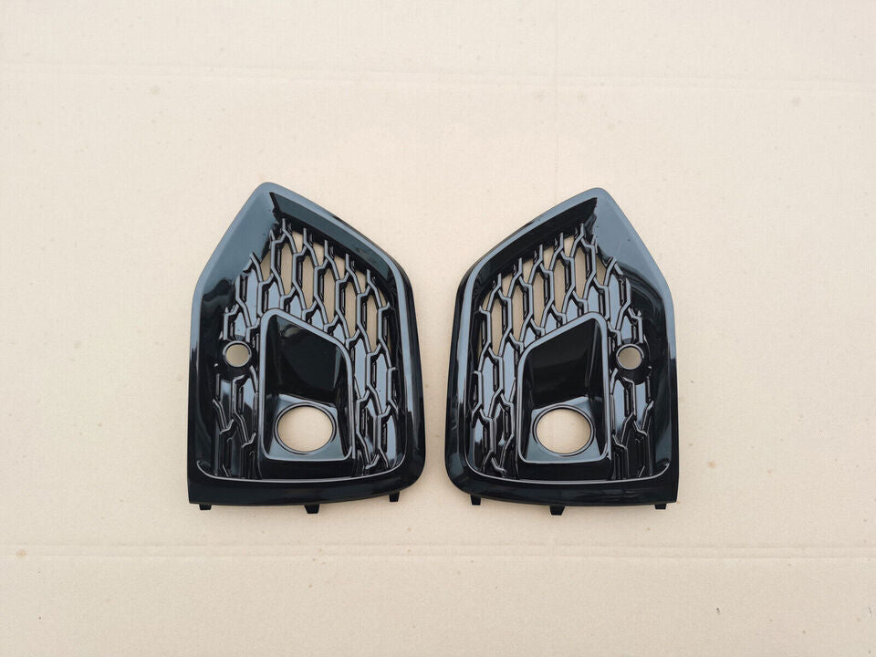 Front Bumper Grille Fog Light Cover Grill with ACC for AUDI Q5 RSQ5 2021 2022 Q