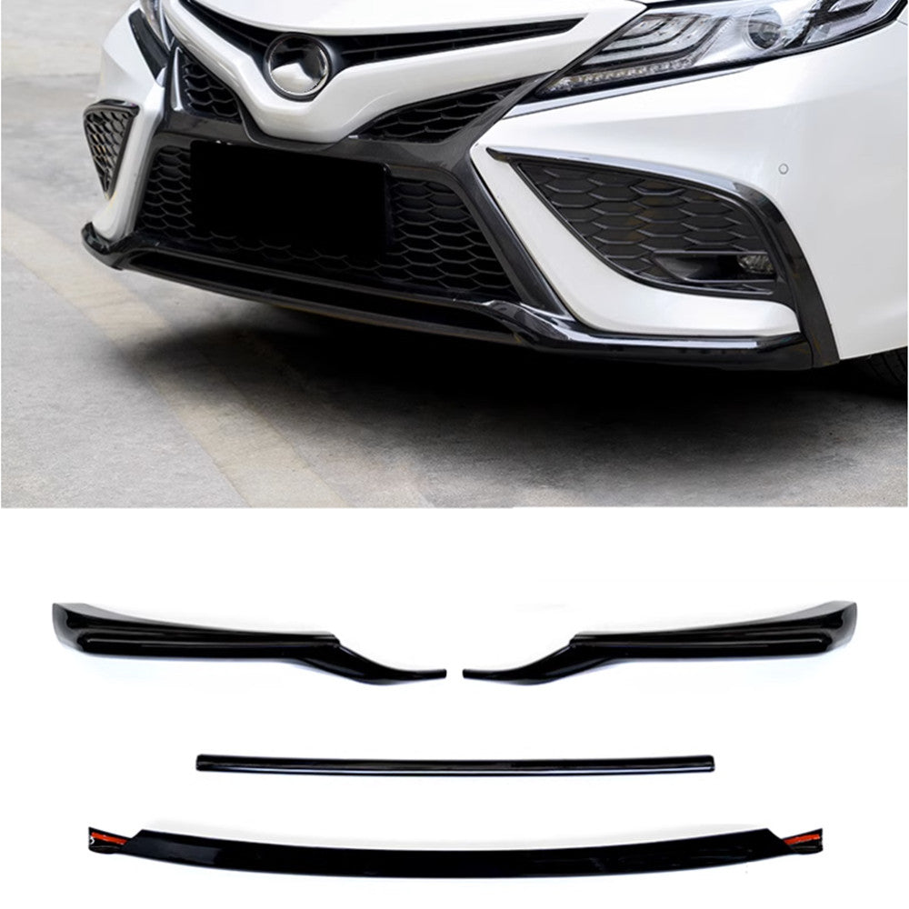 Black For 2021-2023 for Toyota for Camry SE/XSE Front Bumper Lip Spoiler Molding Cover4