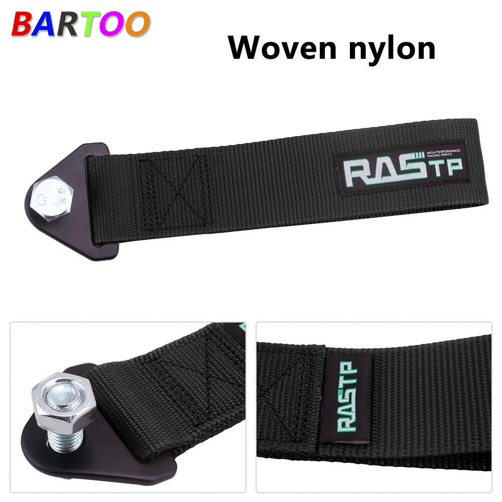 Car Tow Strap Belt Hook Strap Bumper Universal Racing Drift Rally Q