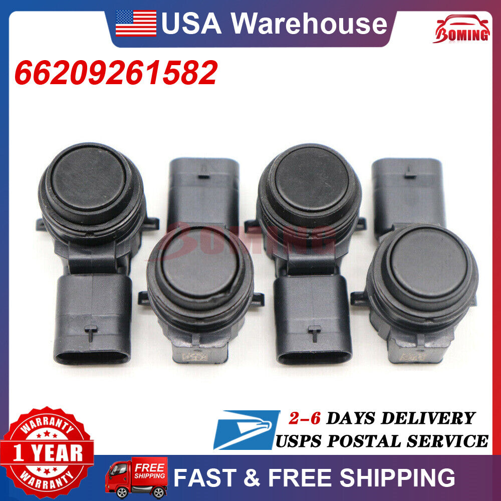 4-pack, new, for BMW 1, 2, 3, and 4 series bumper parking PDC ultrasonic sensors (66209261582).