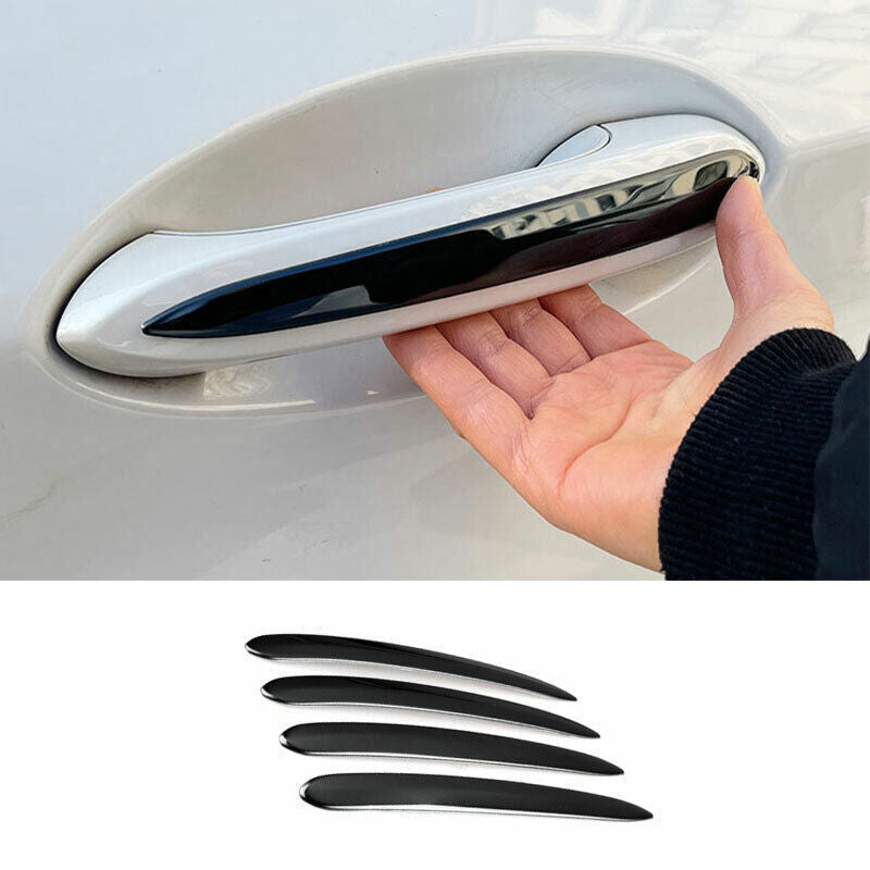 for BMW X5 G05 2019-2023 Black Steel Outside Door Handle Molding Cover Trim 4PCS