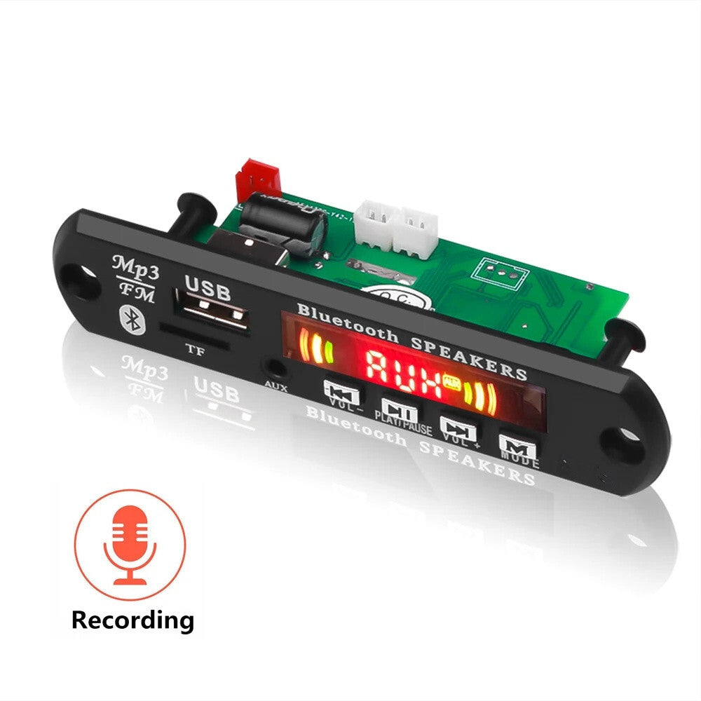 Car Amplifier Bluetooth Module Audio Radio MP3 Decoder Board USB TF Color Screen