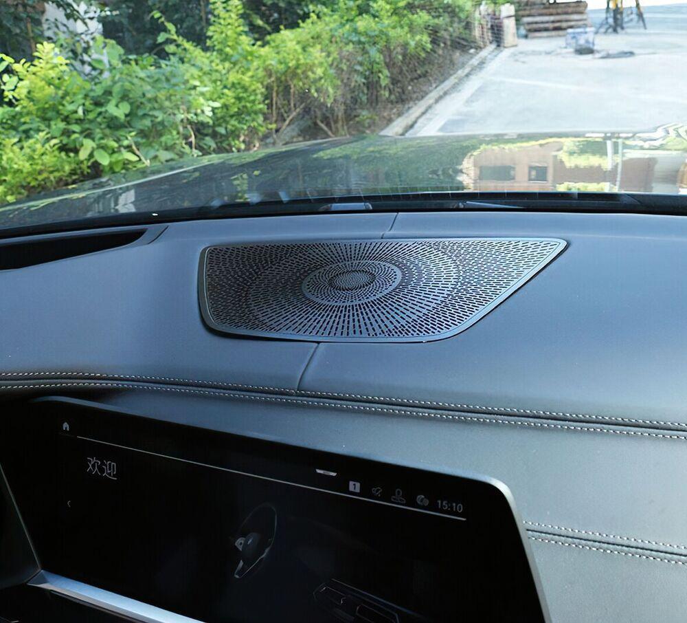 Aluminum Front Dashboard Speaker Cover Trim for BMW X5 X7 G05 G06 G07 2019-2023