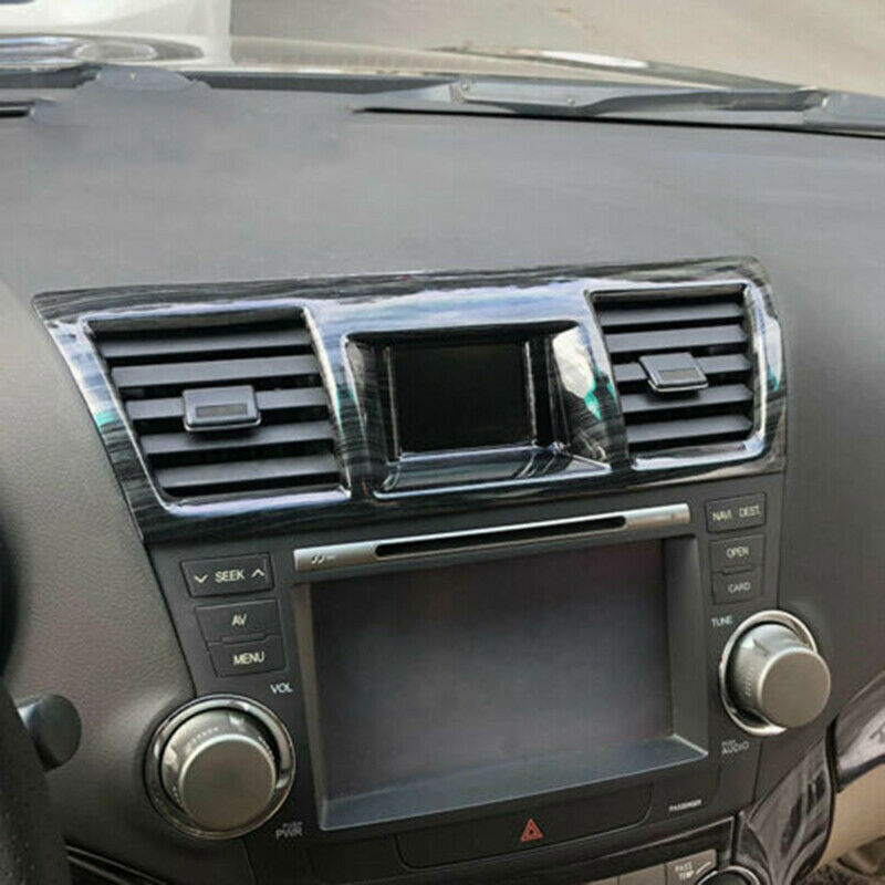 for Sienna 2021-2023 Wood Grain Rear Air Conditioning Switch frame Trim v