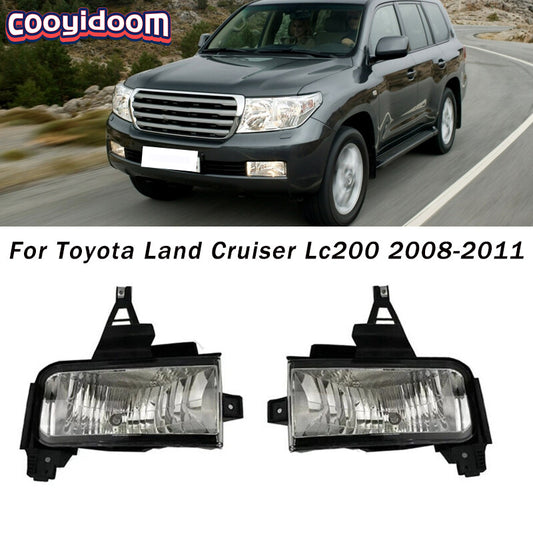 2 fog light signal lights with bulbs for Toyota for Land Cruiser Lc200 (08-11-)