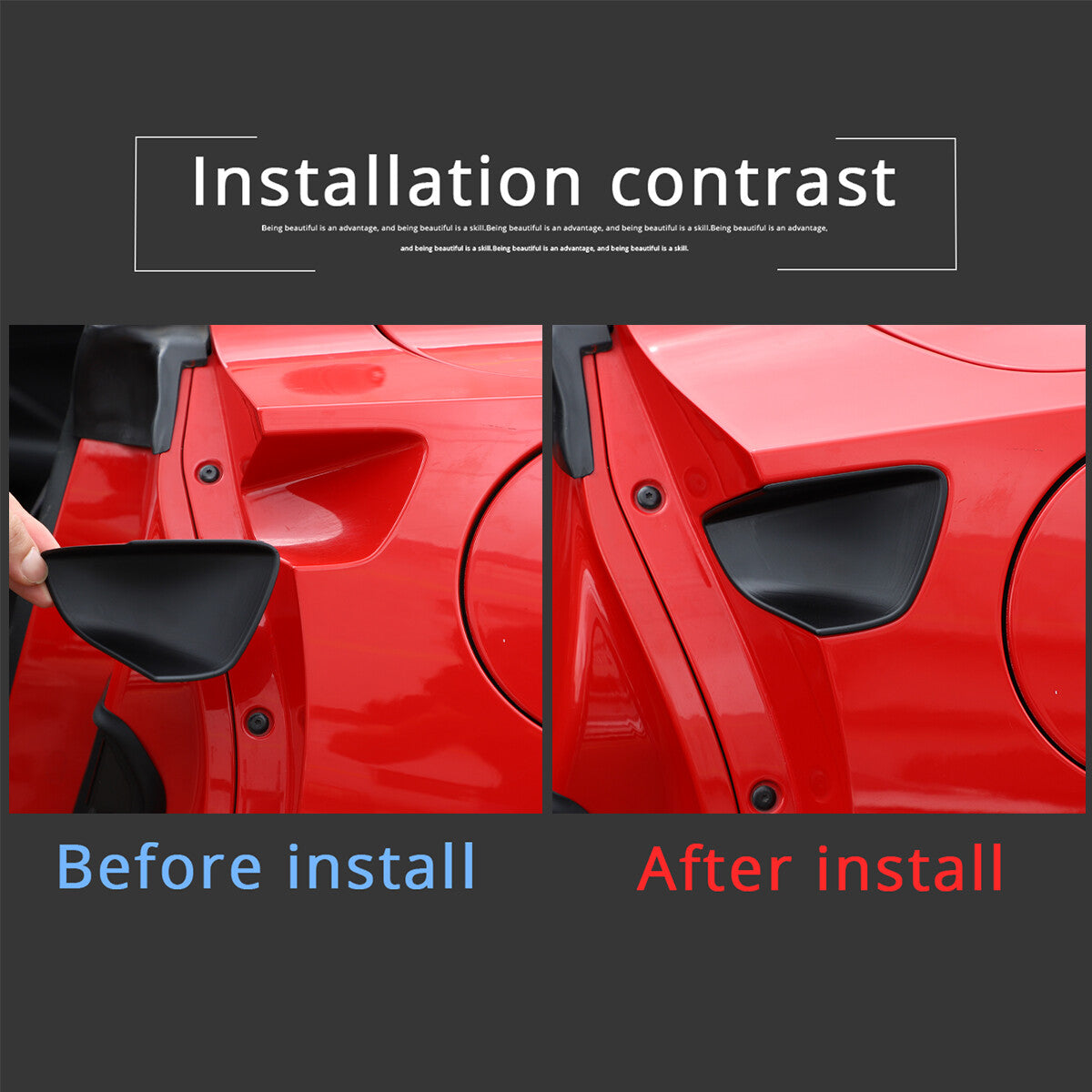 Carbon fiber interior window lift switch button cover decoration suitable for ta Tacoma 2011-15- v
