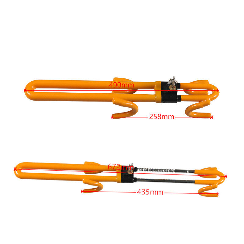 Adjustable anti-theft steering wheel lock - n