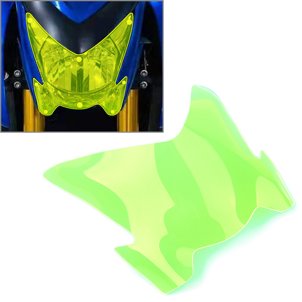 Front Headlight Cover Shield Lens Protector Green for SUZUKI GSX-S1000 2017-2021 Q