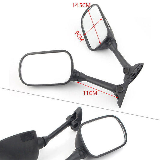 Pair Motorcycle Rear View Side Mirrors for Suzuki SV650 SV1000S GSXR1000 2003-06 Q