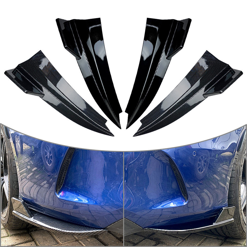 Rear Bumper Canard Splitter Side Vent Kit For 2015-2021 for Benz C-Class W205 Coupe Q