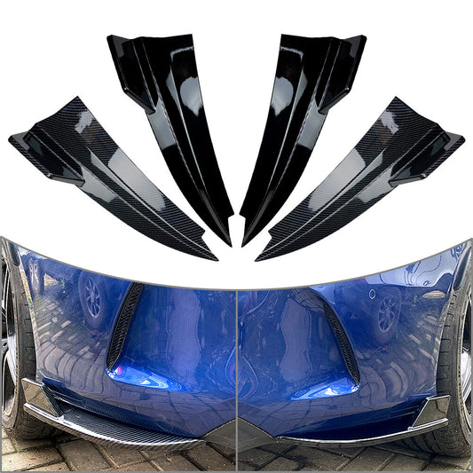 Rear Bumper Canard Splitter Side Vent Kit For 2015-2021 for Benz C-Class W205 Coupe Q