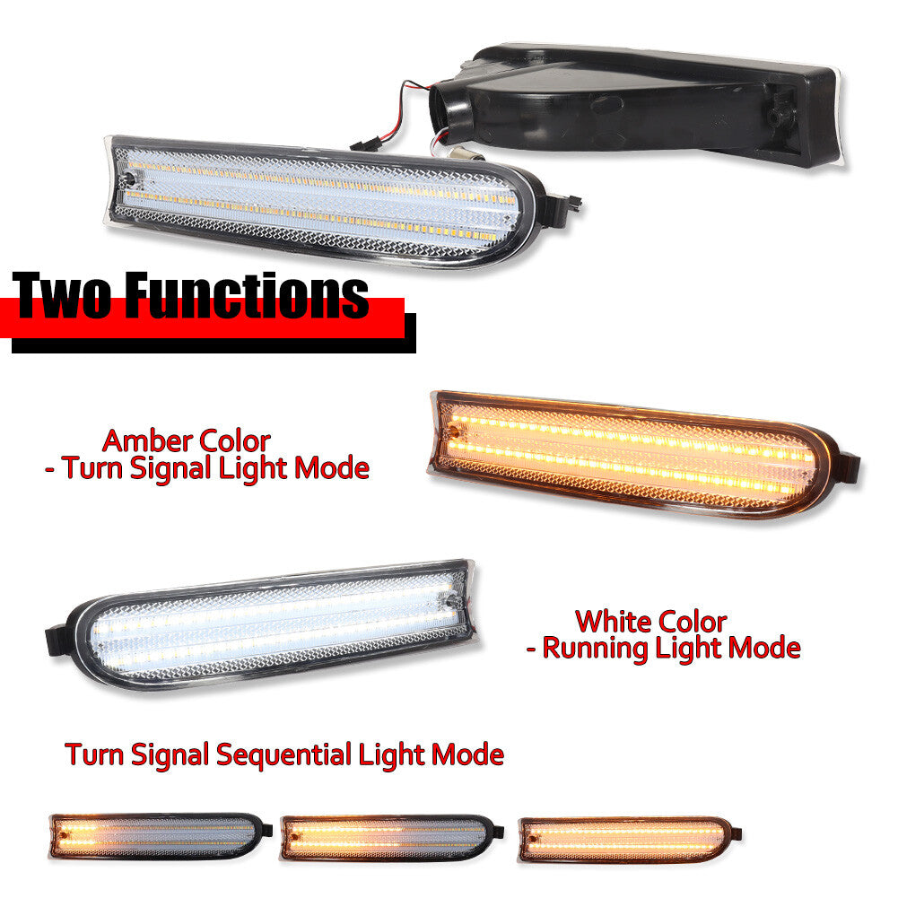 Transparent Switch LED Signal Light Left + Right Set for 1996 - 1997 for Rav4 Rav 4- v