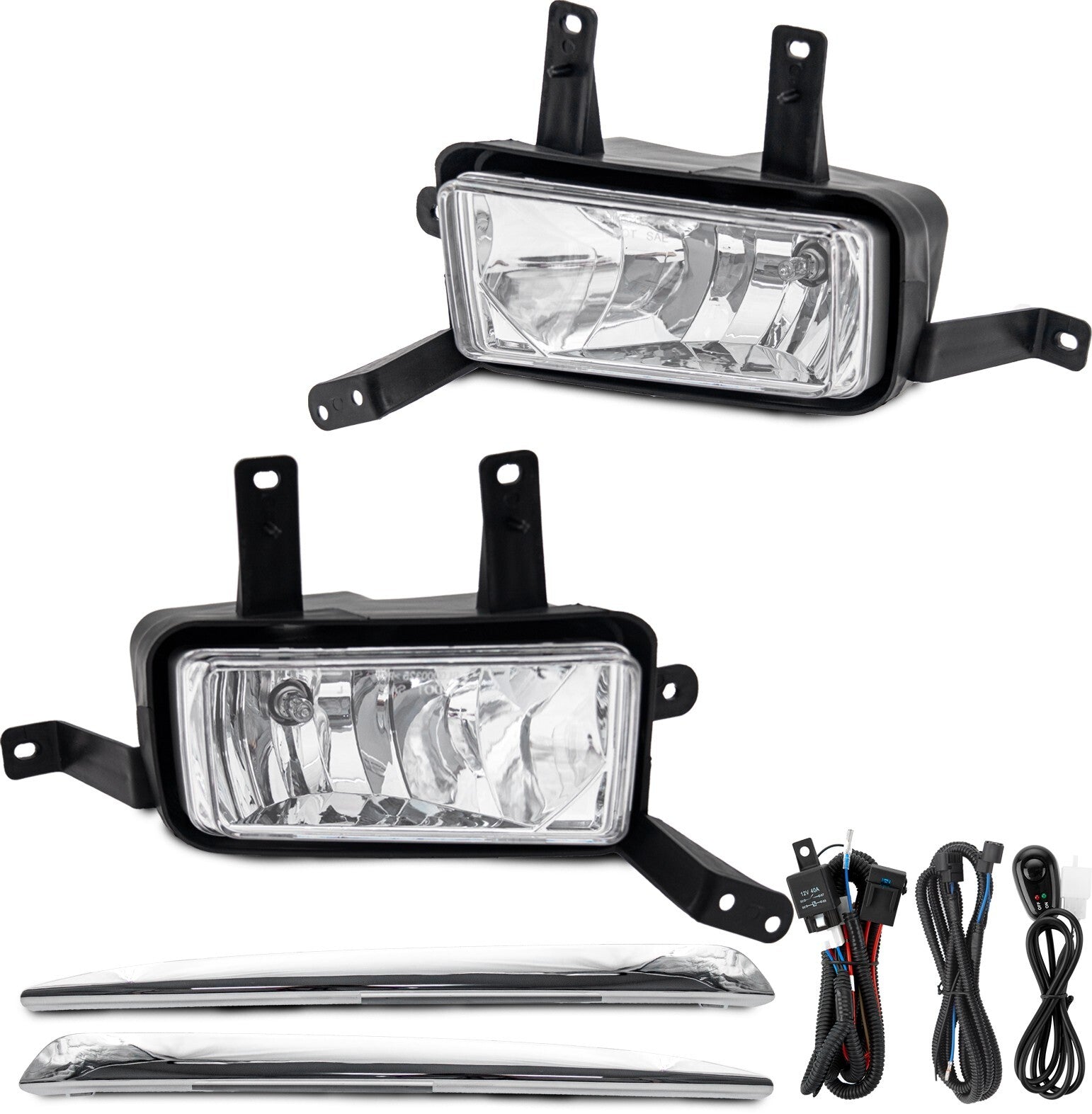 Fog Lights Fits for Tahoe 2015 - 2020 / Suburban 2015 - 2020 Suburban 3500HD 16-19- v