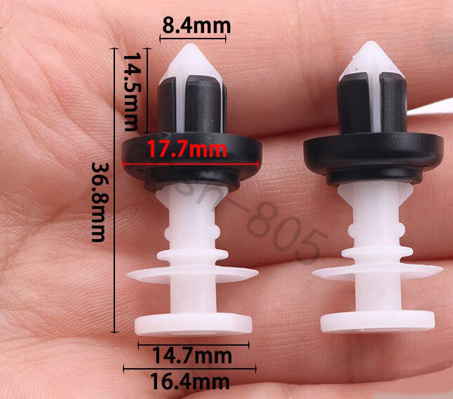 5 Pcs Car Door Pillar Card Panel Moulding Trim Retainer Clips for Honda