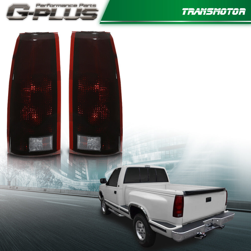Smoke Tail Light Fits 1988 - 1999 for / for GMC Silverado Tahoe for Sierra with Bulb - v