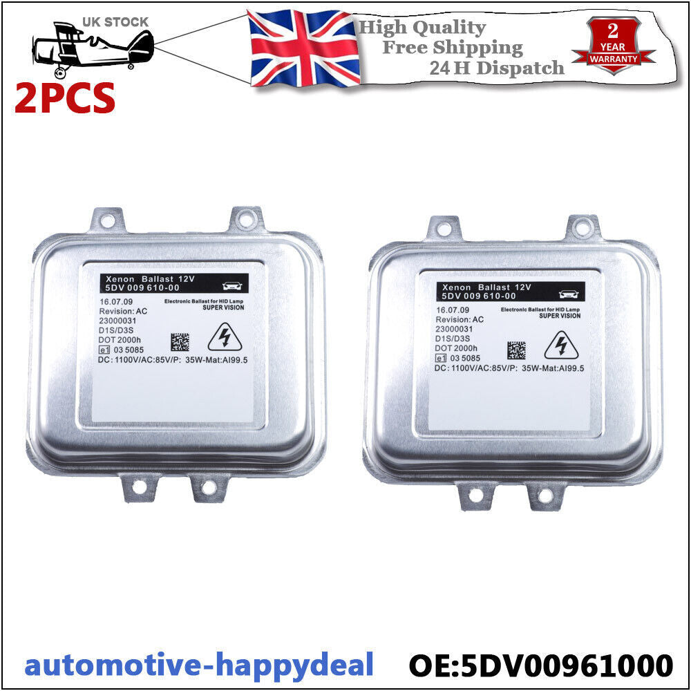 2pcs Xenon Headlight Ballast Control Unit for Vauxhall / for Opel Insignia 5DV00961000