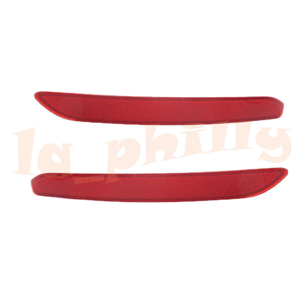 2pcs Red Fits for BMW 3 GT F34 Rear Bumper Reflector Left + Right Q