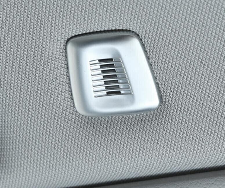 Matte Silver Inner Microphone Cover Decor Trim Fit for BMW X7 G07 2019-2022 2PCS